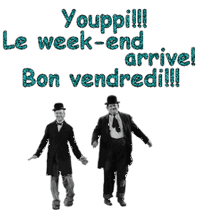 Gif animé Bon vendredi Laurel et Hardy